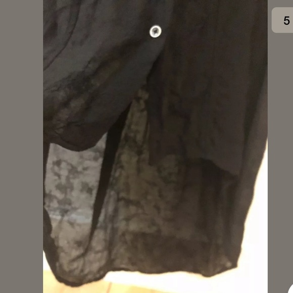 Helmut Lang Chiffon Top Sz S - Picture 4 of 8